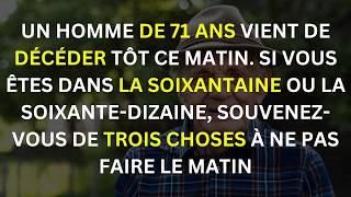 Un homme de 71 ans est décédé ce matin  Que pouvonsnous en apprendre [upl. by Noira]