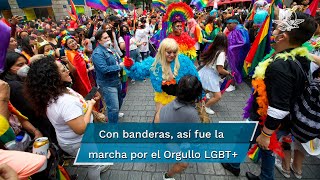 Así se vio la Marcha por el Orgullo LGBT en la CDMX [upl. by Enelec]