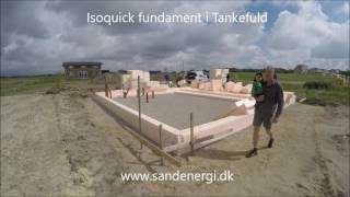 Passivhus fundament med Isoquick [upl. by Cranston]