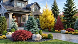 Natures Finest  Coniferous Plant Front Yard Design Ideas to Wow Your Neighbors [upl. by Farmann314]