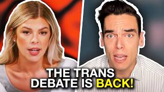 quotYou sound WOKE” Moderate amp conservative CLASH over trans debate  Brad Polumbo vs Allie Stuckey [upl. by Naxela]