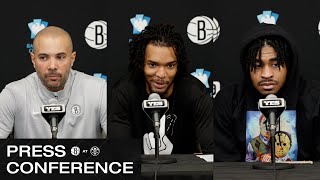 Jordi Fernández Ziaire Williams amp Cam Thomas PostGame Press Conference  Nuggets vs Nets [upl. by Ahsenauq]