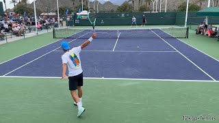 Lorenzo Musetti amp Karen Khachanov  2024 IW Practice Match Highlights [upl. by Erhard]