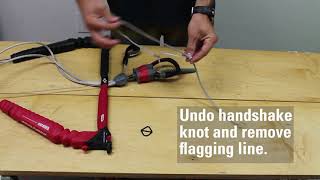 Naish Kites HowTo Torque Control System Flying Line Replacement Tutorial [upl. by Ocirrej248]