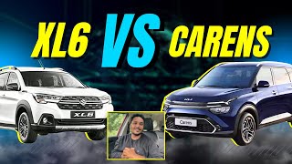 Maruti Suzuki XL6 vs Kia Carens  Which is Better Performance Mileage Feature Comparison in Hindi [upl. by Nhojleahcim]