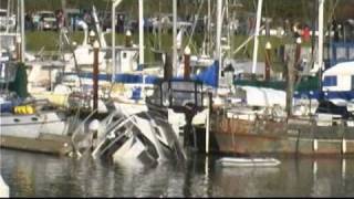 Tsunami causes West Coast Damage Brookings Oregon 3112011 [upl. by Klenk]