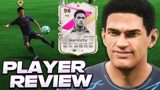 A DEFINIÃ‡ÃƒO DE PONTA PERFEITO LISINHO E BUGADO  GARRINCHA 98  ICON FUTTIES PLAYER REVIEW I FC 24 [upl. by Srevart503]