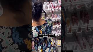 Girls type of selecting lipstick Vs husband 🤣 Unexpected fun girls lipstick shopping shorts [upl. by Lakin725]