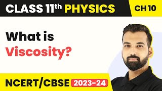 Class 11 Physics Chapter 10  CBSENCERT Viscosity  Mechanical Properties of Fluids [upl. by Adiaj]