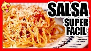 🍅 SALSA de TOMATE para LA PASTA La Más FÁCIL del MUNDO 😲 [upl. by Enecnarf285]