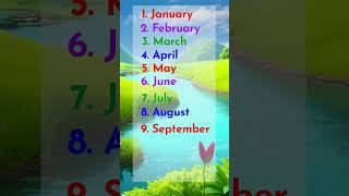 Months of the Year Song shorts shortsfeed ytshorts [upl. by Ema826]