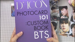 아미 방탄소년단 DICON PHOTOCARD 101 CUSTOM BOOK BTS unboxing [upl. by Ytsirk573]