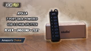 Atolla  7 Multiport Data Transferring amp Charging Powered USB 30 Hub  Best USB Hub REVIEW [upl. by Darrill286]