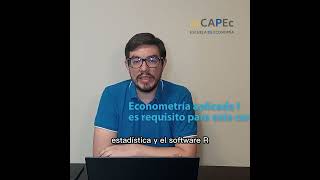 Conozca Econometría Aplicada 2 Series de tiempo CEA II [upl. by Alodi]