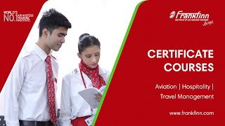 Certificate Course in Aviation Industry  Hospitality  Travel Management  Frankfinn [upl. by Ardis]