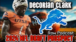 Detroit Lions Draft News amp Rumors 2024 NFL Draft Prospect WR Decorian Clark [upl. by Niobe]