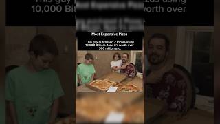 Most Expensive pizza bought ever using bitcoins Guy who bought pizza through 10000 bitcoins viral [upl. by Anaehr304]