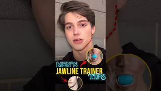 How To Get Jawline  Mens Jawline Trainer Tips shots [upl. by Sorvats]