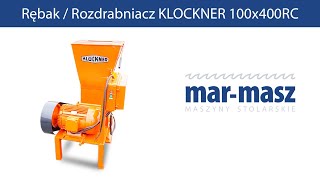 Rębak  Rozdrabniacz KLOCKNER 100x400RC  MarMasz  Woodworking Machines [upl. by Cyrill146]