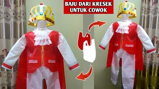 BAJU KOSTUM KARNAVAL UNTUK COWOK DARI PLASTIK KRESEK [upl. by Berhley]