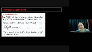 Electrochemistry L5 Calomel Electrode Conductance in Electrolytic Soln  12th JEE  4th July 2024 [upl. by Bej978]