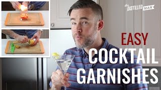 2 Easy Cocktail Garnishes [upl. by Anirtep]