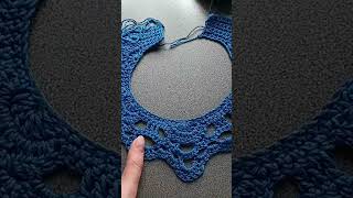 pentru decolteuri 🤗💐 pas cu pas crochet dentelle handmade tutorial [upl. by Aramen41]