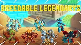 Monster Legends  All 18 Breedable Legendary Monster Combinations UPDATED 2018 [upl. by Tori]