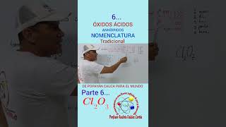 Cl2O3 óxido cloroso Nomenclatura tradicional ÓXIDOS ÁCIDOS [upl. by Ginni]