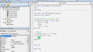 Découvrir VBA en construisant une calculette TVA vidéo34 [upl. by Aniger]