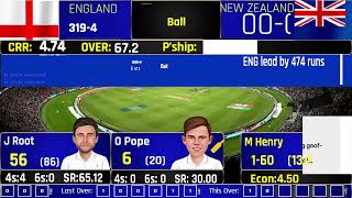 England vs New Zealand ENG vs NZ 2nd Test Basin Reserve 2024 [upl. by Lein]