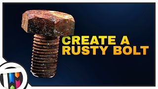 Blender Tutorial  How to create a Rusty Bolt [upl. by Danita882]