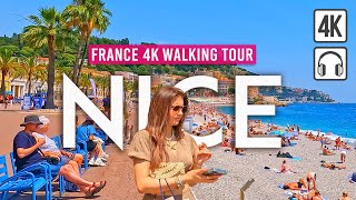 NICE France 4K Walking Tour  Captions amp Immersive Sound 4K Ultra HD60fps [upl. by Sisely]