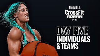 Sunday Day 5 Individuals and Teams — 2022 NOBULL CrossFit Games [upl. by Aennil]