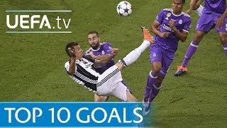 UEFA Champions League 201617  Top ten goals [upl. by Fraze]