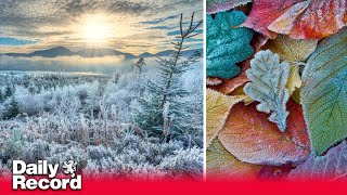 Scotland hits minus 6C degrees as first big freeze of autumn hits UK [upl. by Sarnoff]