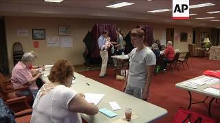 Raw New Jersey Primary Voting Begins [upl. by Celesta452]