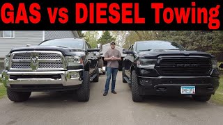 Gas vs Diesel Tow Test Which Is Best For YOU [upl. by Yeniar]