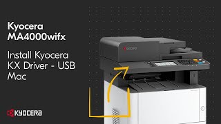 Kyocera MA4000wifx Print to Device Via USB on Mac [upl. by Bertina]