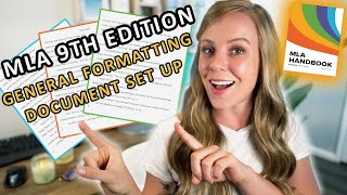 How to format your essays using MLA 9th edition [upl. by Lytle]