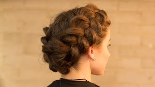 Double Dutch Braid Upstyle in Minutes [upl. by Binah129]