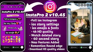 Insta pro 2 v1045 Tutorial 🔥  ios emojis On Android Instagram StoryRound Edge Story  ios emojis [upl. by Marou]