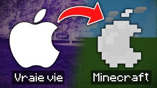 RECRÉER DE VRAIS OBJETS DANS MINECRAFT [upl. by Aldo491]