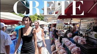 Heraklion Open Air Bazaar  Crete Greece  July 2024 [upl. by Musa575]