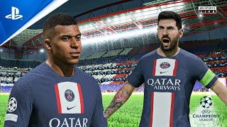 PSG vs Barcelona  Champions League Final  FT MESSI RONALDO NEYMAR MBAPPE [upl. by Alarise]