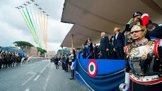 Festa della Repubblica il Presidente Mattarella alla rivista militare [upl. by Annahoj]