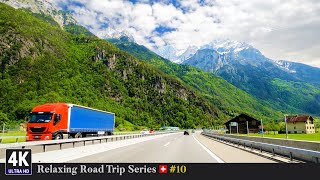 Relaxing Road Trip Series in Switzerland 🇨🇭 Ep10  Epic Drive From Flüelen To Andermatt OberalpPass [upl. by Nirret775]