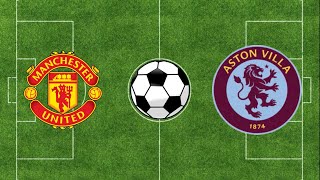 Manchester United vs Aston Villa  Premier League 2324  Football Simulation PES 21 [upl. by Hazem795]