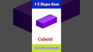 3D Shapes  3D Shapes name  Shapes name for learning  3D shapes for kids [upl. by Letnwahs358]