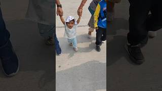 Betiya ko chalna nahi daudna hai cutebaby cute baby melon funny cutestmoments moments love [upl. by Klaus]